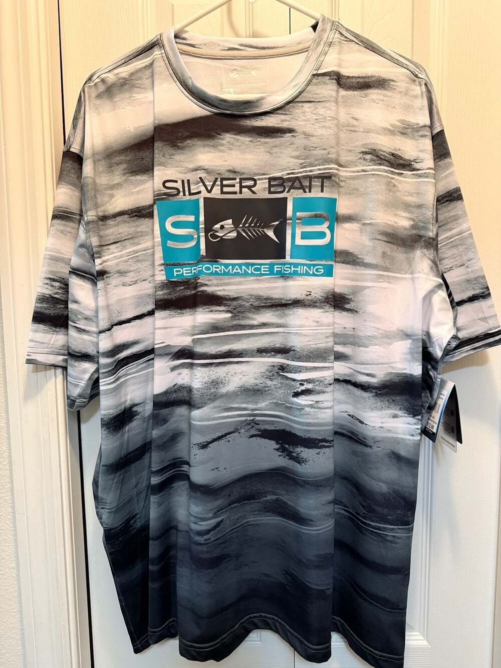 Silver Bait Men's Short Sleeve Performance Fishing Shirt, Size XXL